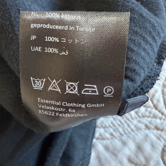 Elemente Clemente Black Cotton Ribbed Coat size Small - Picture 10 of 16